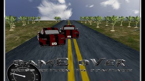 C Projects with source code || 3D Car Racing Game Project in C Language || C mini projects