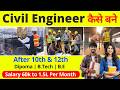 Civil Engineer Kaise Bane | BTech Civil Engineering | Diploma Civil Engineering | Salary | Scope