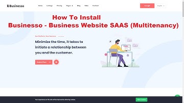 How to Install Businesso - Business Website SAAS (Multitenancy)