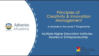 Creativity & Innovation Management for SMEs - ONLINE COURSE PROMO