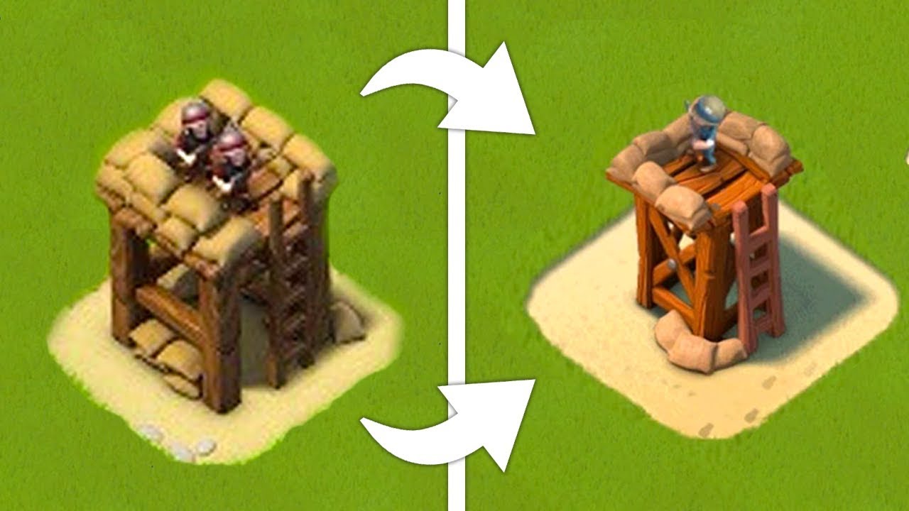 What Boom Beach USED to Look Like! high level enemies