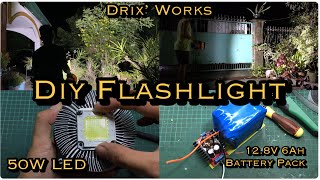 DIY 50W Led Light | LiFePo4 Battery | COB Light |