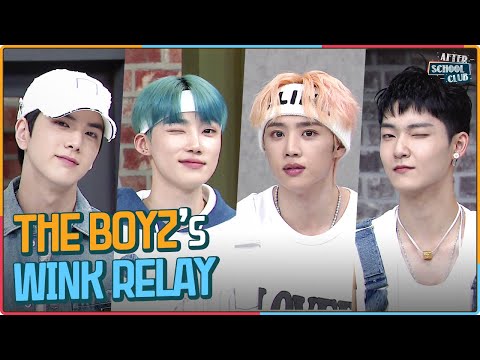 [After School Club] THE BOYZ&amp;#39;s <strong>wink</strong> relay (더보이즈의 윙크 릴레이)