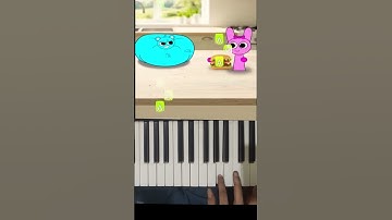 Sprunki Inflated Sky is Starving His Friends Are Next | Piano Tutorial #shorts
