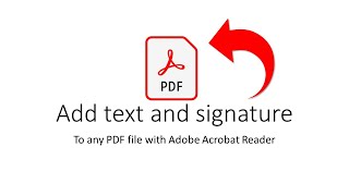 How to Add text to pdf file with Adobe Acrobat Reader