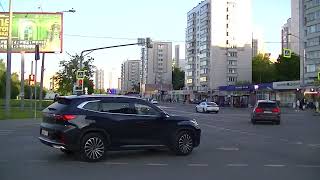 Перекрёсток 2-х улиц и районов, север Москвы