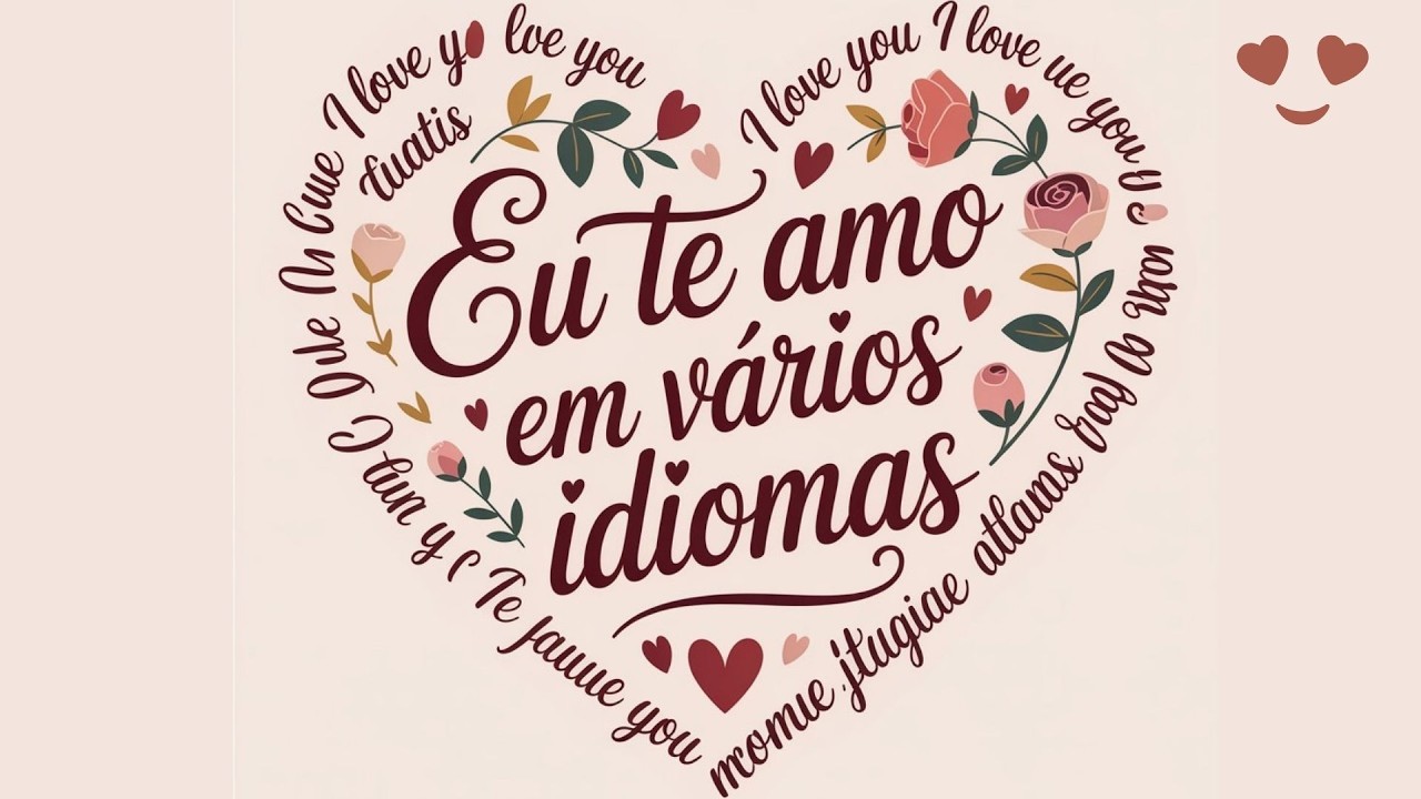 ❤️ LINDA MENSAGEM DE AMOR | EU TE AMO EM TODOS IDIOMAS | MENSAGEM ROMÂNTICA | 419 N
