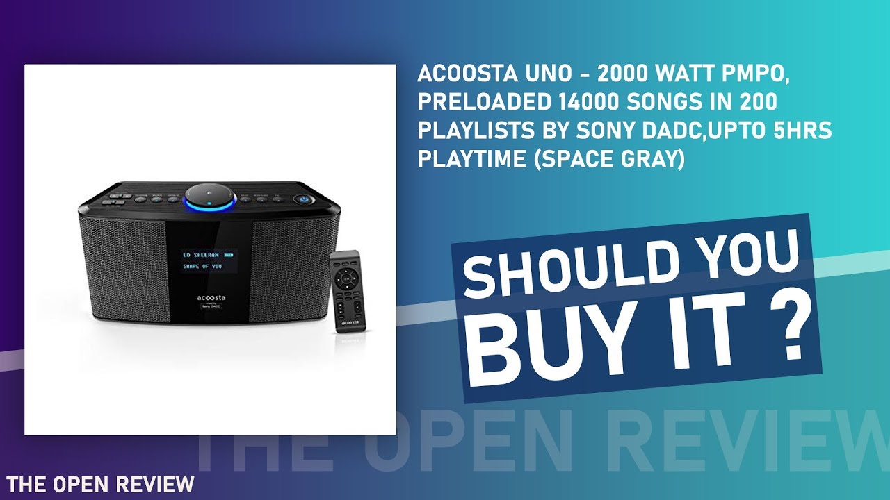 Uno Bluetooth Pmpo Sony Acoosta Uno Best Bluetooth Speaker Under