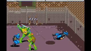 Teenage Mutant Ninja Turtles IV: Turtles in Time SNES 2 player Netplay 60fps