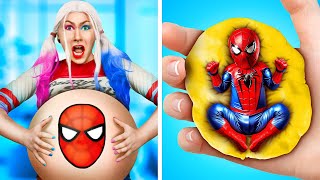 She&#39;s Pregnant With SPIDER-MAN&#39;s Baby! 👶🏻🕷️ Baby Spider Comes to LIFE! 🤩