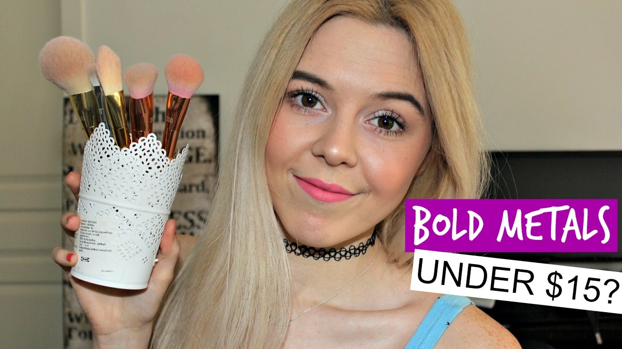 EBAY REAL TECHNIQUES BOLD METALS BRUSHES | REVIEW AND DEMO | Silverfoxxbeauty