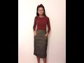 Pencil skirt w hip pockets