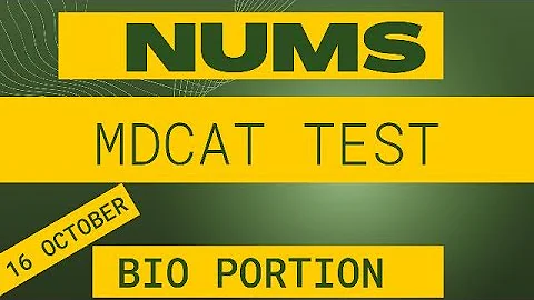 Nums Mdcat test 16 Oct 2022| Nums answer key 2022 #mdcatbiomcqs #nums_test_2022#mdcat