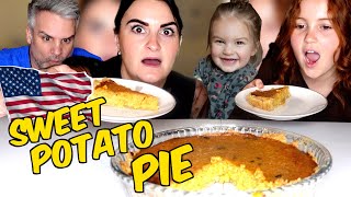 Brits Try AMERICAN SWEET POTATO PIE for the first time!