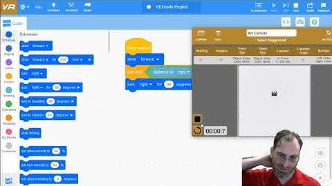 Roomba on VEXcode VR - 3. Turn Away