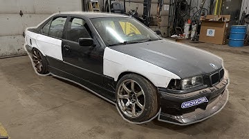 E36 Sedan Overfenders Install + Offset Bushings