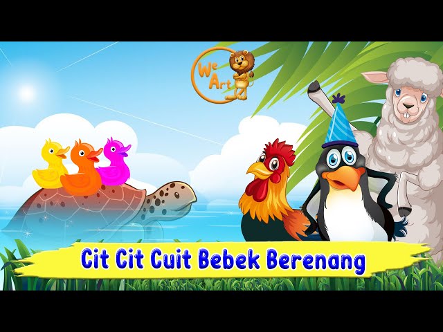 Cit Cit Cuit Bebek Berenang dan Kring Kring Sepeda - Lagu Anak Indonesia Kartun || WE ART KIDS SONG class=