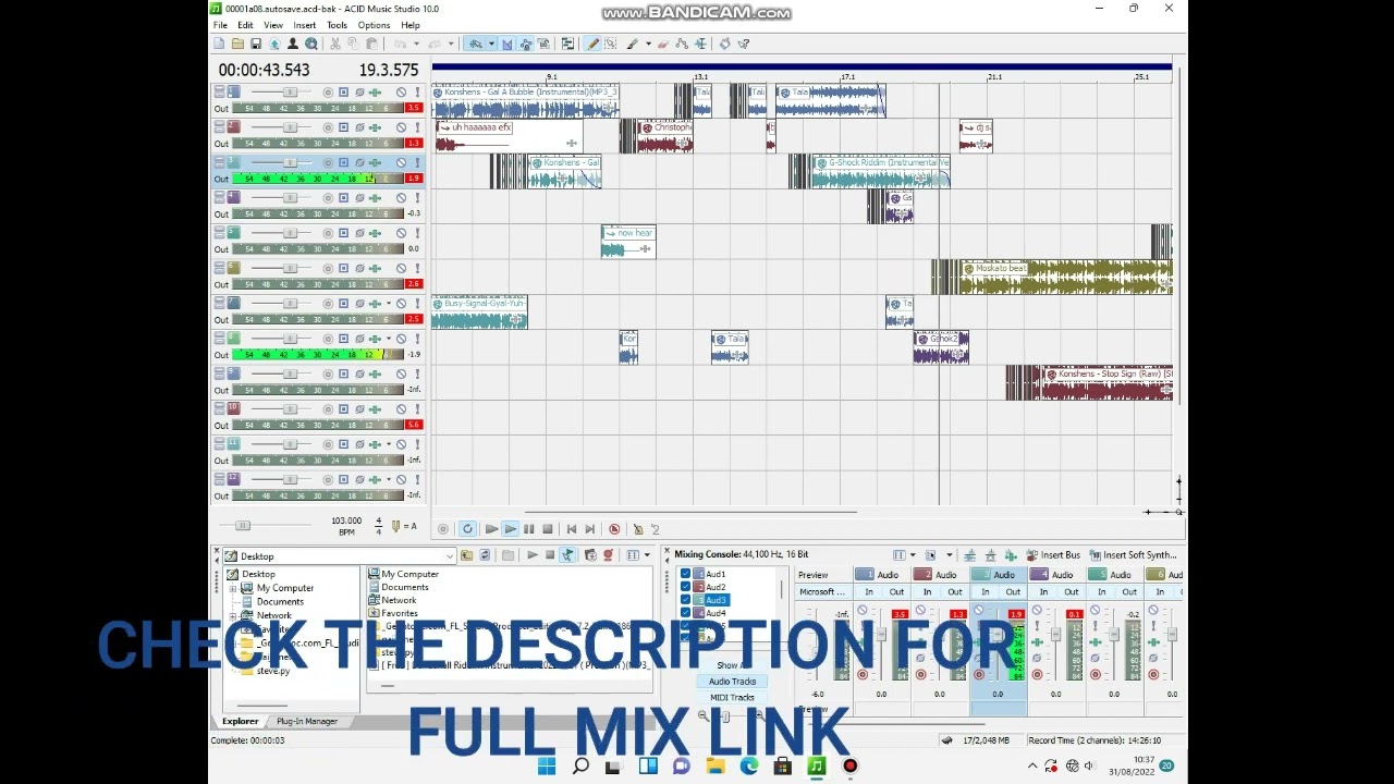 How to make dancehall intro using sony acid music studio 10