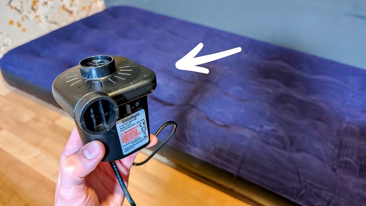 Инструкция по использованию электрического воздушного насоса — как надуть и сдуть надувной матрас.