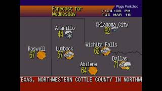 EAS Severe Thunderstorm Warning Childress, Texas NOAA Weather Radio +WeatherSTAR4000