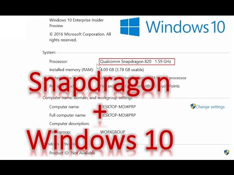 Полноценную версию Windows 10 запустили на процессоре Qualcomm Snapdragon 820