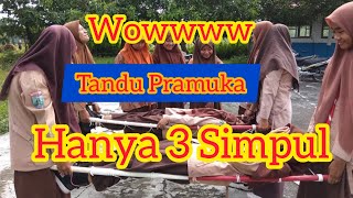 Cara Cepat Membuat Tandu Pramuka dengan 3 Simpul || Tali Temali