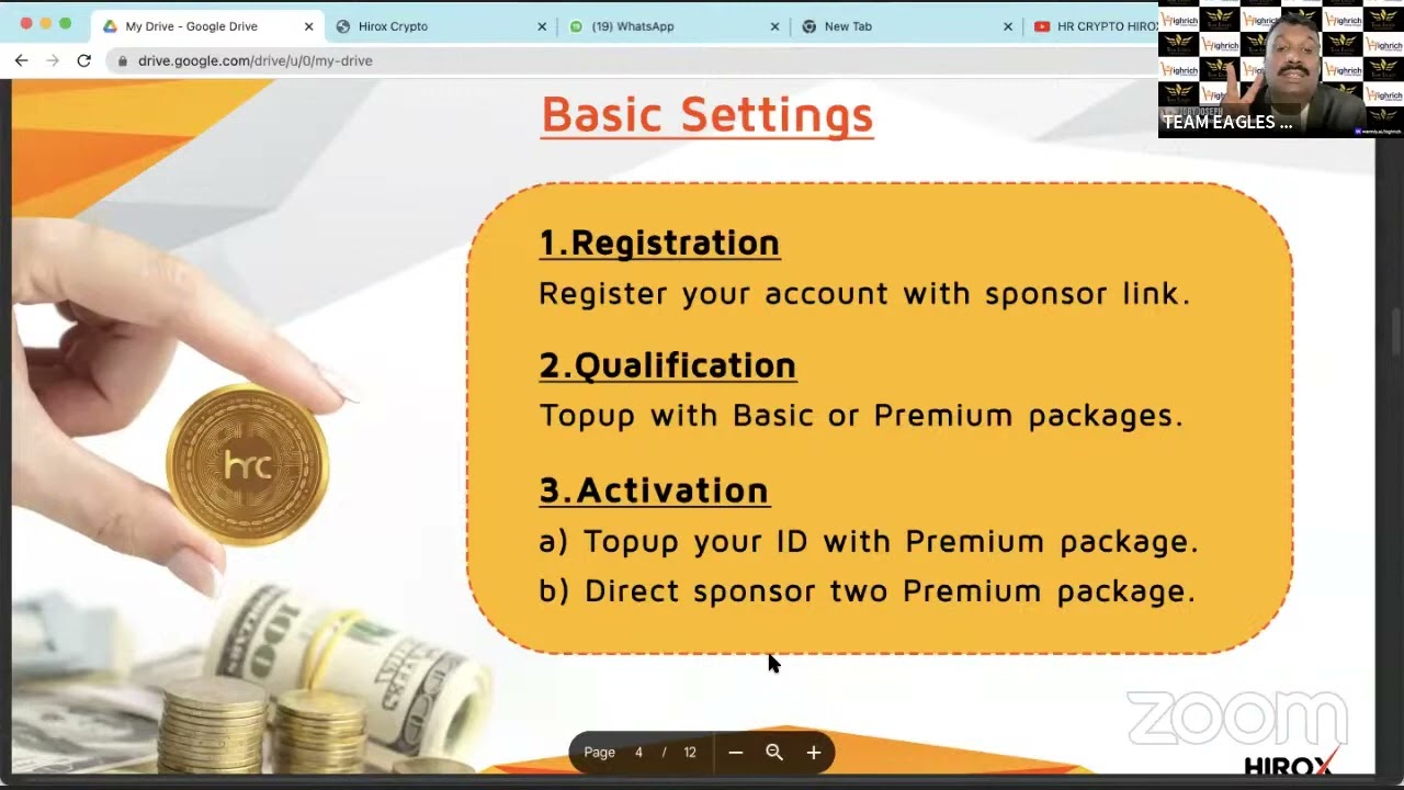 Hirox plan by joby Joseph HRCC Coin