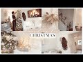 DECORATING FOR CHRISTMAS | WHITE, SILVER & NUDE DECOR! ✨🎄