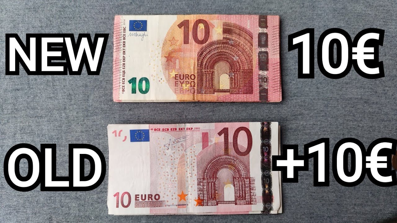 Check For 10€ Euro Banknotes With 2002 Date Youtube