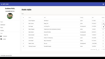 Angular 8 Data Tables with sorting, pagination, and filtering using Express.js as backend