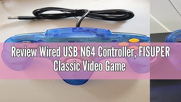 Review Wired USB N64 Controller, FISUPER Classic Video Game Controller USB Gamepad for Windows PC MA