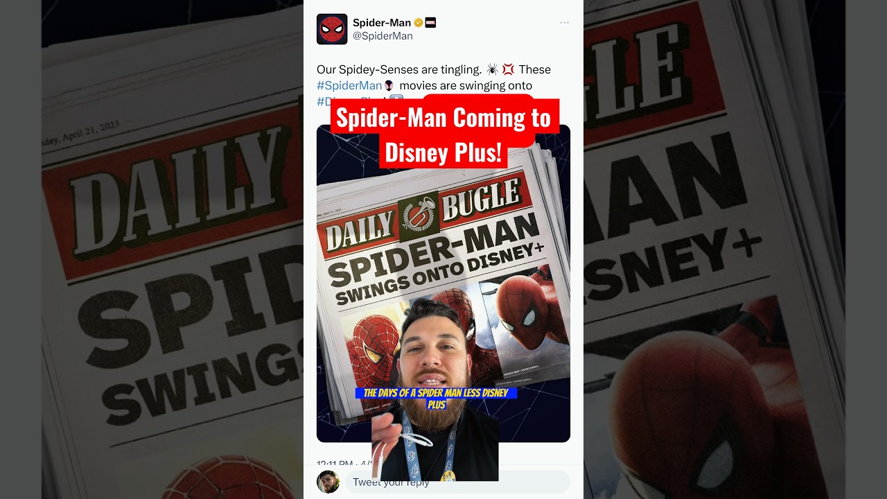 Spider-Man finally coming to Disney+. 