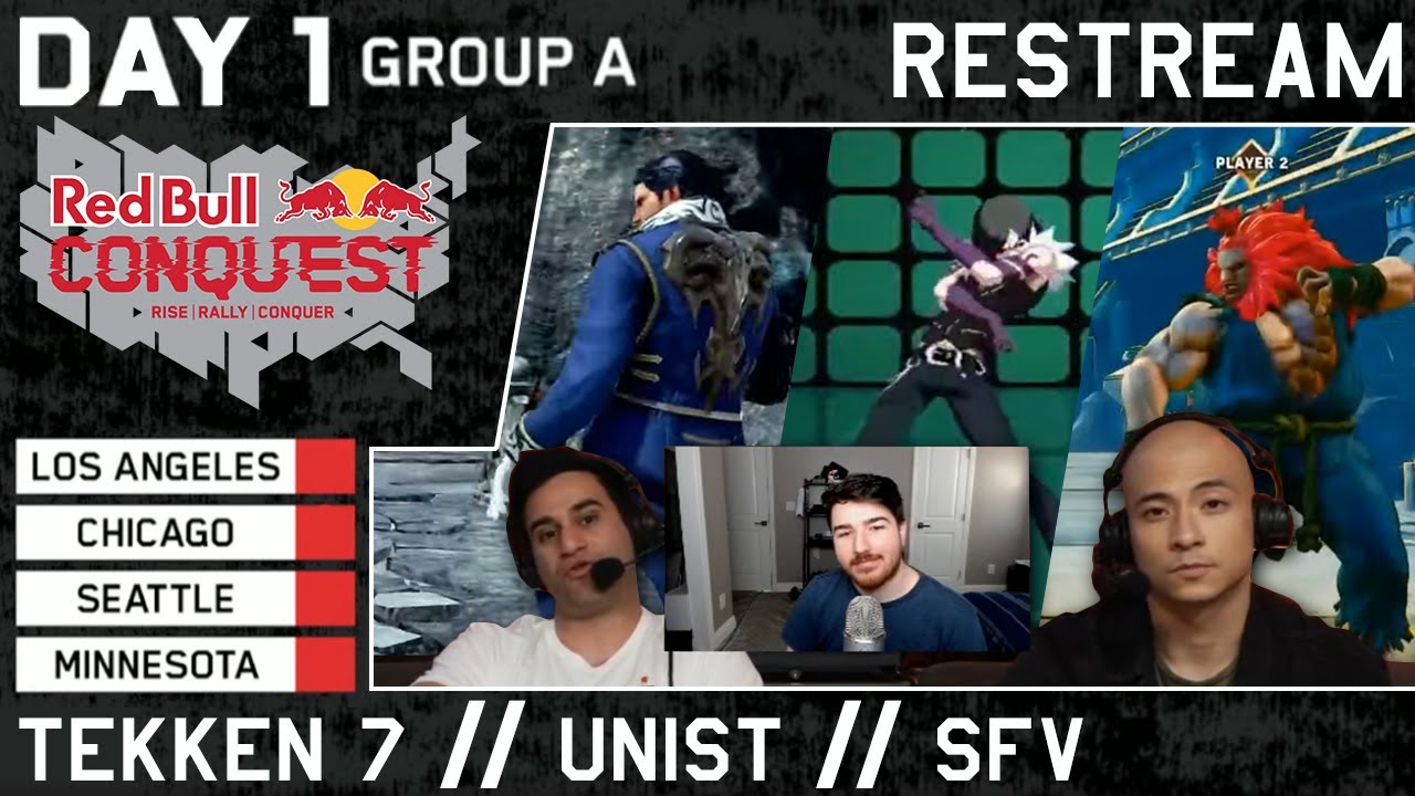 Restreams Red Bull Conquest Finals 2019 - 1 Group A (Tekken UNIST | SFV) - YouTube