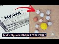 How To Make Sphere Ball With Paper | Make Ball From Paper | Sphere Shape Made With Paper | 3D Sphere