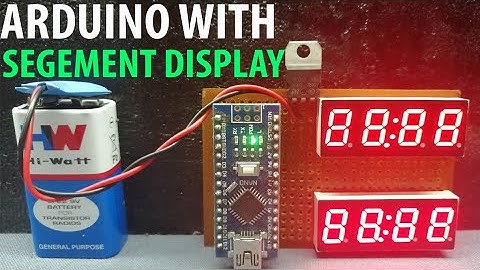 ARDUINO CONTROL FOUR DIGIT SEVEN SEGMENT DISPLAY MULTIFLEXING