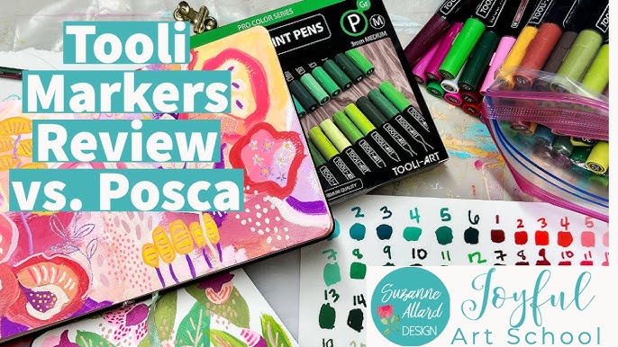 A look at the new Acrylic Markers by Lightwish, Adult Colouring