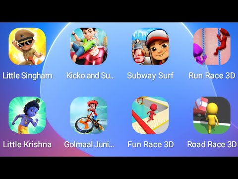 Little Singham, Subway Surfer, Kicko & Super Speedo, Fun Race 3D, Little Krishna, Golmal Junior