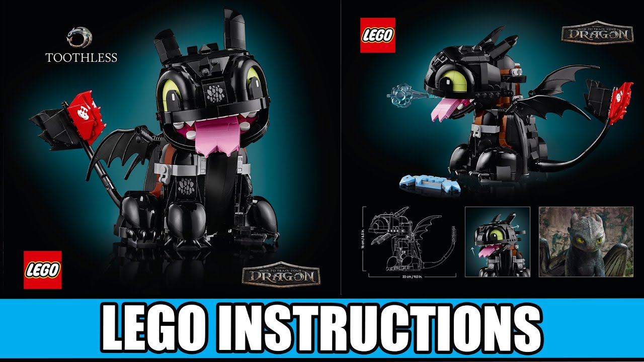Icons - How to Train Your Dragon: Toothless LEGO instructions