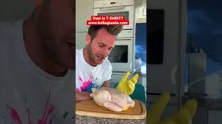 Quanti schiaffi occorrono per cucinare un pollo? Verifichiamo 🤙🏻🍗 #bellagianda