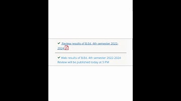 Review results of B.Ed. 4th semester 2022-2024 Under BSAEU #exam #pedagogyofcuriosity