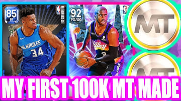 HOW I MADE MY FIRST 100K MT IN NBA 2K22 MY TEAM! EASIEST MT METHODS!