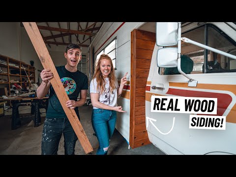 RV Renovation - We Installed REAL WOOD SIDING on the RV! 😍 + Finishing Tons of Projects! (Ep. 22)