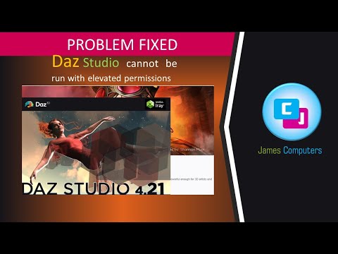 Daz 3D Elevated Permissions   |     Problem Fixed   |  2023