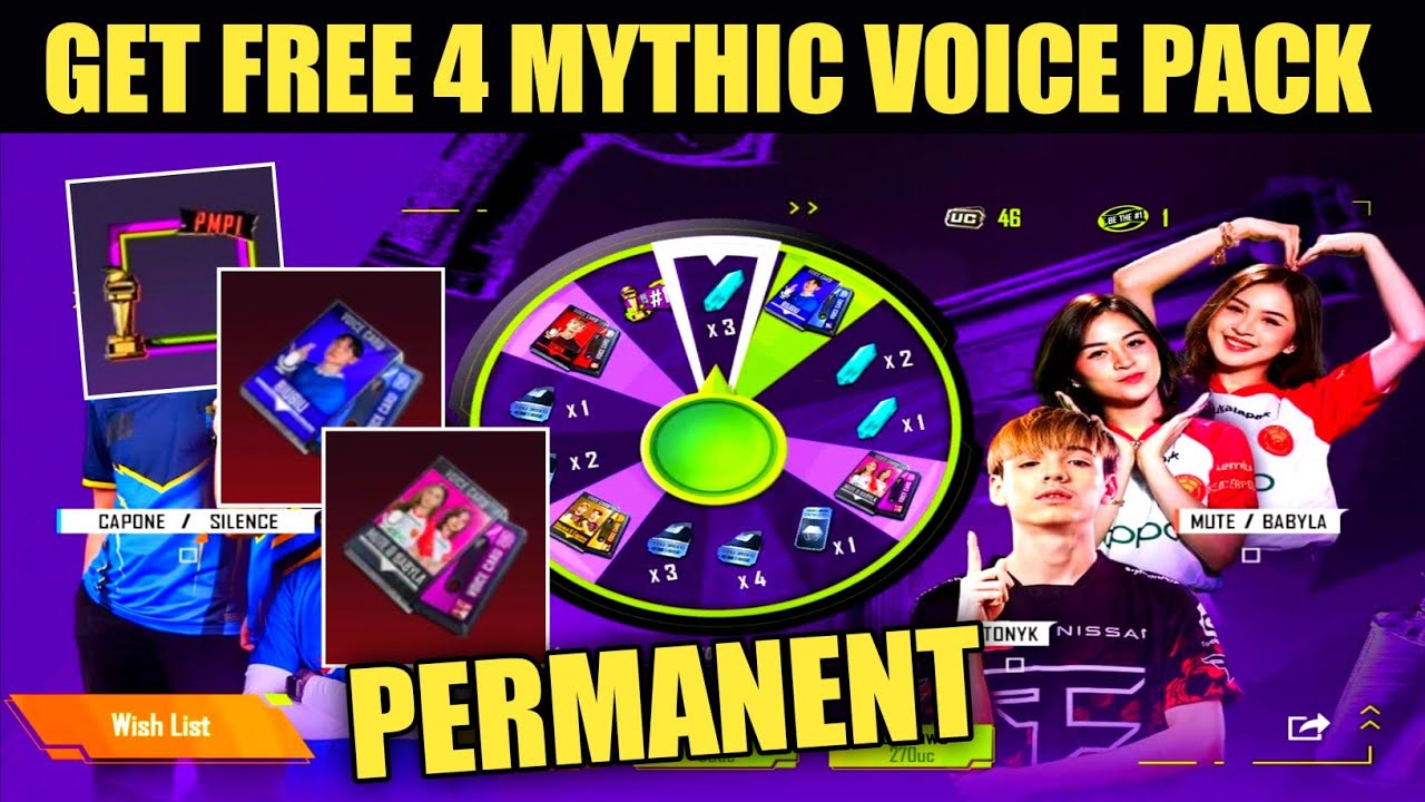 GET FREE BUIBUI MYTHIC VOICE PACK & 3 MORE VOICE PACK IN PUBG MOBILE😍 ...