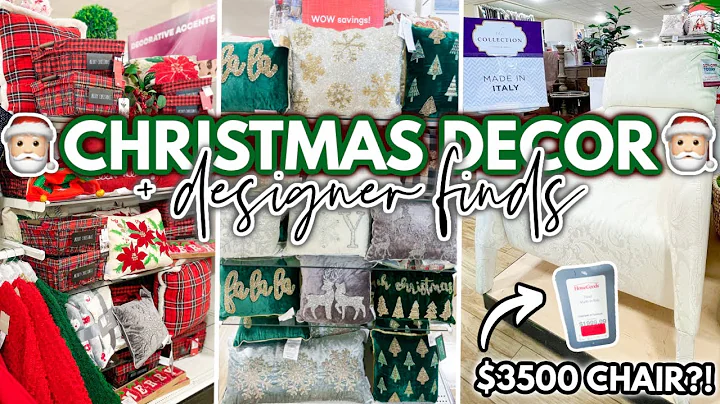 HomeGoods CHRISTMAS DECOR for EVERY style + DESIGNER furniture finds | Christmas Decorations Haul