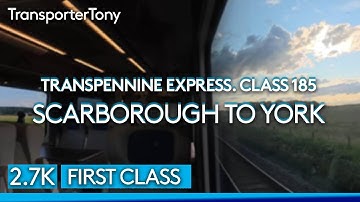 Transpennine Express Class 185 journey from Scarborough to York (1st class)
