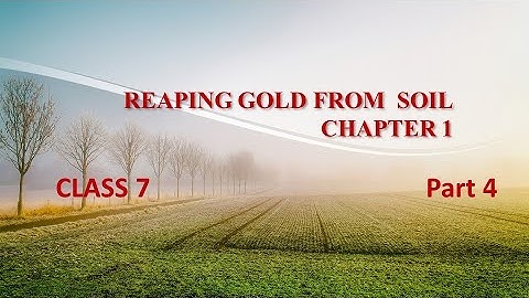 Reaping gold from soil-Part4-Class 7-Chapter 1-Basic Science