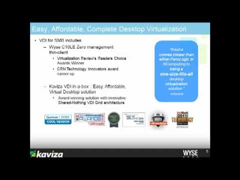 Overview: Kaviza Wyse VDI for SMB bundle