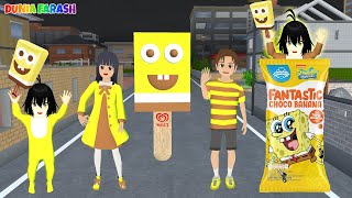 Yuta Dan Mio Mencari ES KRIM SPONGEBOB, Es Krim Doraemon, Es Krim Patrick || Sakura School