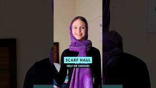 Scarf Haul For Ramadan (Help Me Choose) #Ramadan #Saudiarabia #Shorts